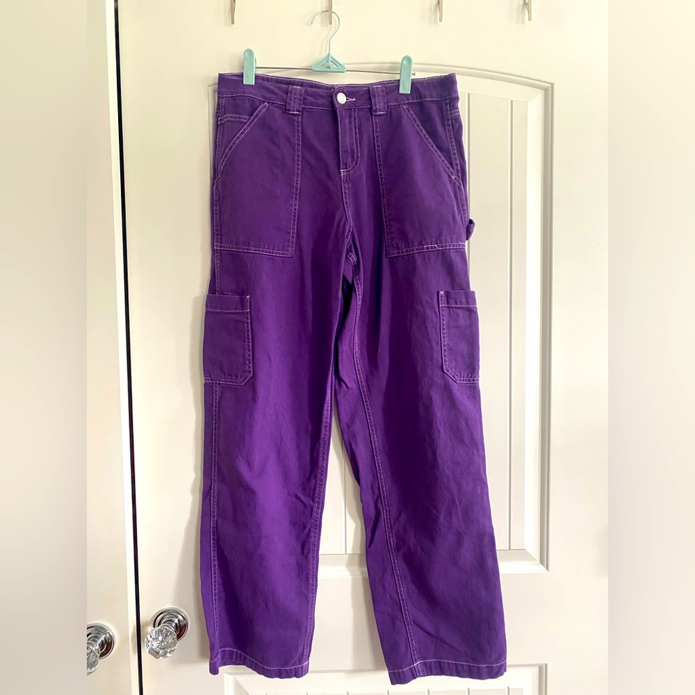 Purple Garage Cargo Pants
